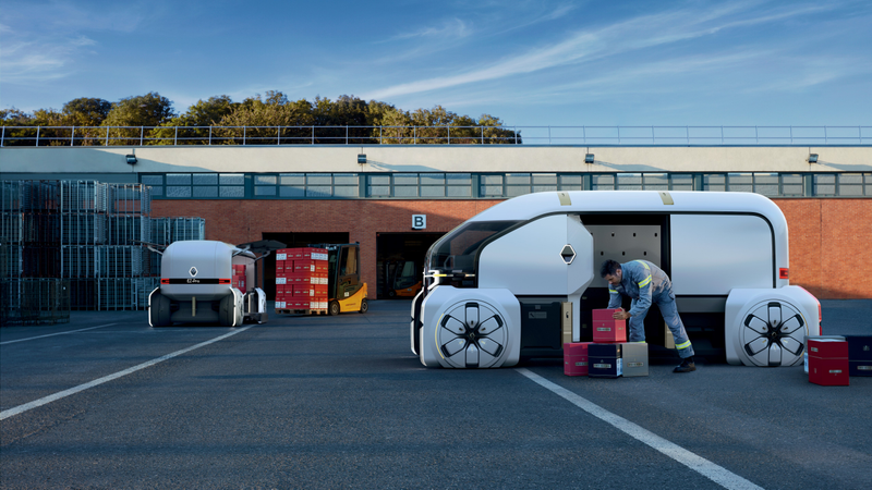Illustration for article titled Renault's Latest Take on Autonomous Delivery Are These Adorable Little Robot Pods